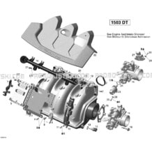 02- Air Intake Manifold And Throttle Body pour Sea-Doo 2008 GTI SE 130, 2008