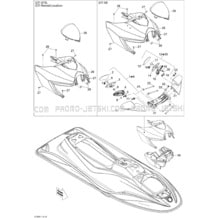 09- Body, Front View pour Sea-Doo 2008 GTI SE 130, 2008