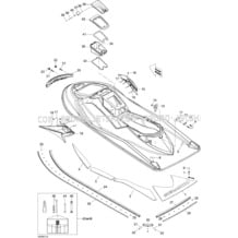 09- Body, Rear View pour Seadoo 2008 GTX 215, 2008