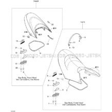 09- Seat pour Seadoo 2008 GTX Limited 215, 2008