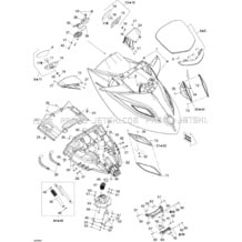 09- Front Storage Compartment pour Seadoo 2008 GTX Limited 215, 2008