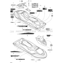 09- Decals pour Sea-Doo 2008 GTX Limited 215, 2008