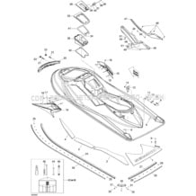 09- Body, Rear View pour Sea-Doo 2008 GTX Limited 215, 2008