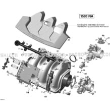 02- Air Intake Manifold And Throttle Body V1 Sea-Doo pour Seadoo 2008 WAKE 155, 2008