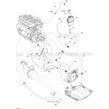 01- Cooling System pour Seadoo 2008 WAKE 155, 2008