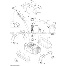 02- Fuel System pour Sea-Doo 2008 WAKE 155, 2008