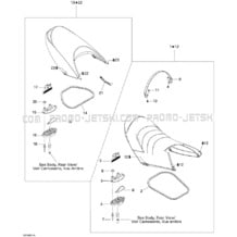 09- Seat pour Seadoo 2008 WAKE 155, 2008