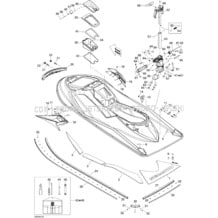 09- Body, Rear View pour Seadoo 2008 WAKE 155, 2008