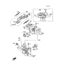 Crankcase pour Kawasaki 1988 JS300