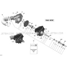 02- Supercharger V1 Sea-doo pour Seadoo 2008 RXP 215, 2008