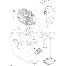 01- Cooling System pour Seadoo 2008 RXP 215, 2008