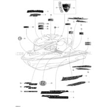 09- Decals pour Seadoo 2008 RXP 215, 2008