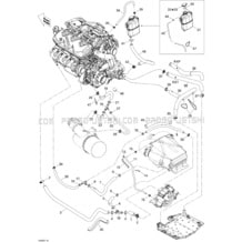 01- Cooling System pour Seadoo 2008 RXP  X 255, 2008