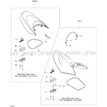 09- Seat pour Seadoo 2008 RXT X 255, 2008