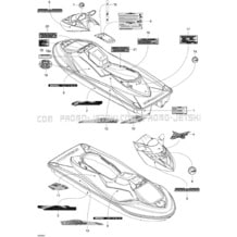 09- Decals pour Seadoo 2008 RXT X 255, 2008
