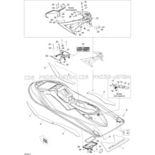 09- Body, Rear View pour Seadoo 2008 RXT X 255, 2008