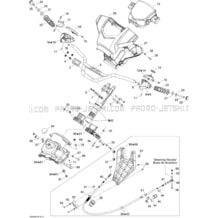 07- Steering pour Seadoo 2009 GTI 130 Rental, 2009