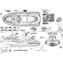 09- Decals pour Seadoo 2009 GTI 130 Rental, 2009