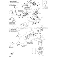 10- Electrical System STD RENTAL pour Sea-Doo 2009 GTI 130 Rental, 2009