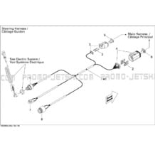 10- Electrical Harness 2 pour Seadoo 2009 GTI 130 Rental, 2009