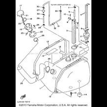 FUEL TANK pour Yamaha 1995 WaveRunner WAVE VENTURE - WVT700T - 1995