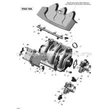02- Air Intake Manifold And Throttle Body _V1 pour Sea-Doo 2009 GTI SE 155, 2009