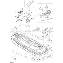 09- Body, Rear View pour Sea-Doo 2009 GTI SE 155, 2009