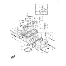 CYLINDER HEAD/CYLINDER ('77-'78 A1/A1A/A pour Kawasaki 1977 JS440