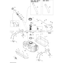 02- Fuel System pour Sea-Doo 2009 GTX 215, 2009