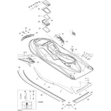 09- Body, Rear View pour Sea-Doo 2009 GTX 215, 2009