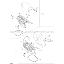 09- Seat pour Seadoo 2009 GTX 215, 2009