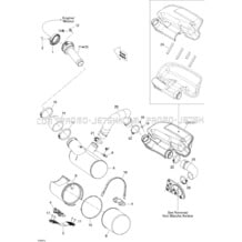 01- Exhaust System pour Seadoo 2009 GTX LIMITED iS 255, 2009