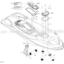 09- Ventilation pour Seadoo 2009 GTX LIMITED iS 255, 2009