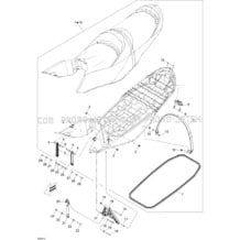 09- Seat pour Sea-Doo 2009 GTX LIMITED iS 255, 2009