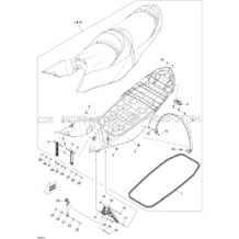 09- Seat pour Seadoo 2009 GTX LIMITED iS 255, 2009