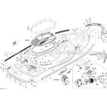 09- Body, Rear View 3 pour Seadoo 2009 GTX LIMITED iS 255, 2009