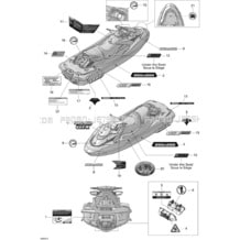 09- Decals pour Seadoo 2009 GTX LIMITED iS 255, 2009