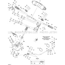 07- Steering pour Sea-Doo 2009 RXP-X 255 and 255 RS, 2009