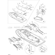 09- Body, Rear View pour Seadoo 2009 RXP-X 255 and 255 RS, 2009