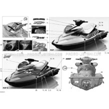 09- Decals pour Seadoo 2009 RXP-X 255 and 255 RS, 2009