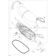 09- Seat pour Sea-Doo 2009 RXP-X 255 and 255 RS, 2009