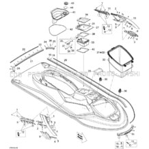 09- Body, Front View pour Seadoo 2009 RXT-X 255 and 255 RS, 2009