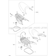 09- Seat pour Seadoo 2009 RXT-X 255 and 255 RS, 2009