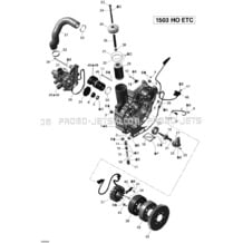 03- PTO Cover And Magneto pour Seadoo 2009 RXT iS 255, 2009