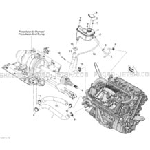 01- Cooling System 2 pour Sea-Doo 2009 RXT iS 255, 2009