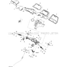 07- Steering 1 pour Sea-Doo 2009 RXT iS 255, 2009