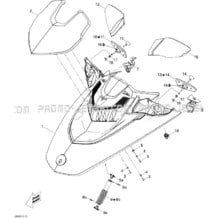 09- Front Cover pour Sea-Doo 2009 RXT iS 255, 2009
