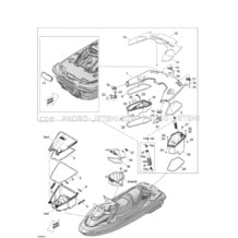 09- Storage Compartments pour Sea-Doo 2009 RXT iS 255, 2009