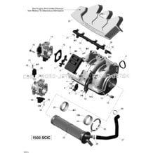 02- Air Intake Manifold And Throttle Body _V1 pour Sea-Doo 2009 Wake PRO 215, 2009