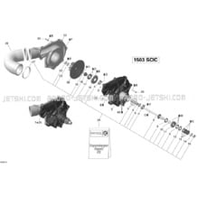 02- Supercharger _V1 pour Sea-Doo 2009 Wake PRO 215, 2009